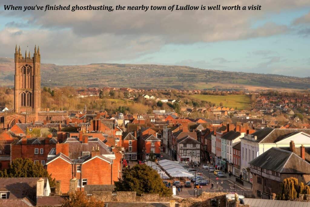 Skyline of Ludlow in Shropshire - Wem Ghost