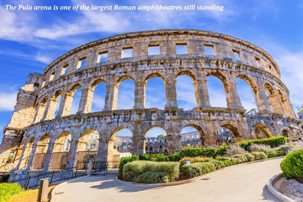 Pula Roman amphitheatre - The best sailing spots in Croatia