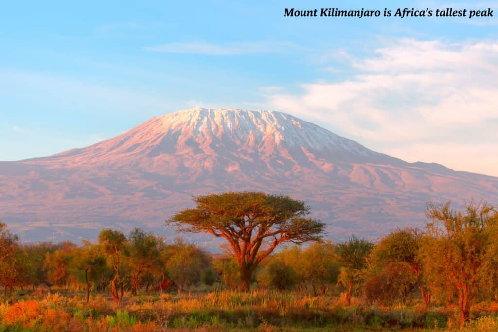 Snow-capped Kilimanjaro in Tanzania - best places to travel in 2025