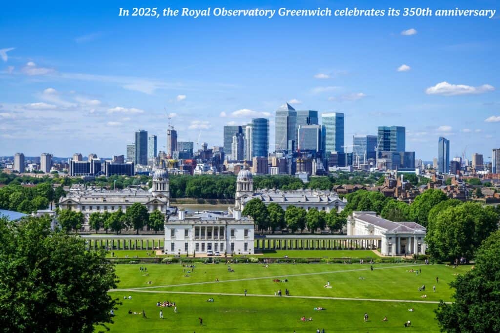 View of London skyline from the observatory in Greenwich, England - best places to travel in 2025