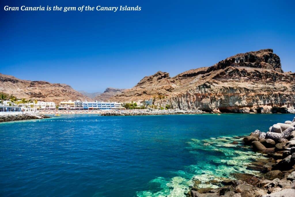 Blue water and rocky outcrop in Gran Canaria, Spain - Gran Canaria’s Lopesan Hotels