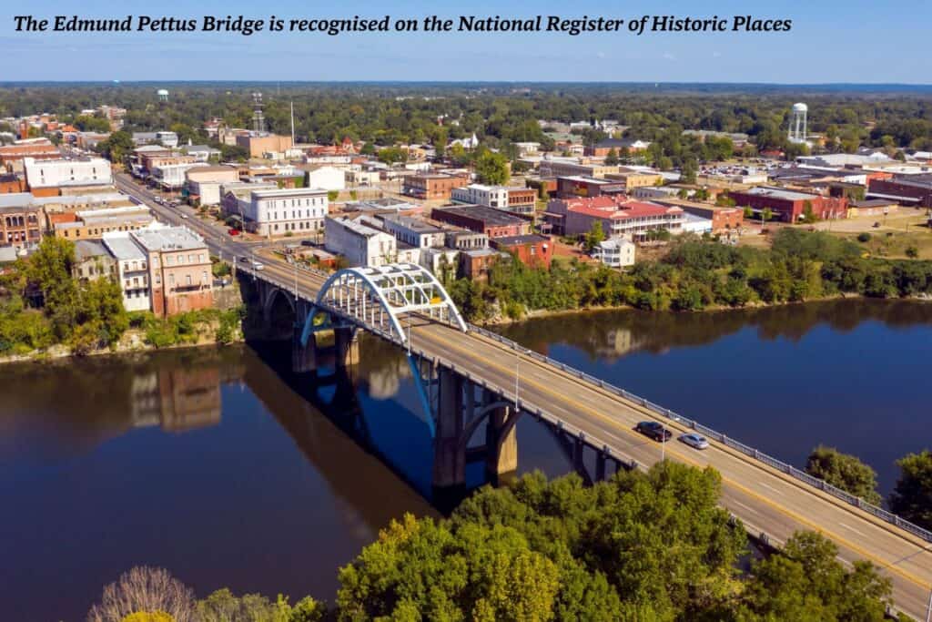 Edmund Pettus Bridge in Selma, Alabama - Civil Rights sites in Alabama